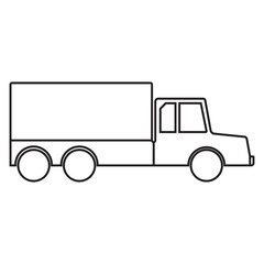 Wall Mural - truck icon vector