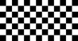 Black and white checker pattern, checkered chessboard, grid and mesh texture, race flag