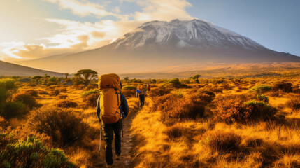 A Kilimanjaro Mountain beautiful wildness view, Tanzania