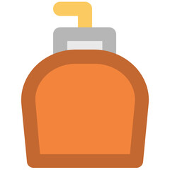 Sticker - Drink bottle and glass, editable icon 