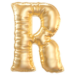 Balloon Letter R Gold