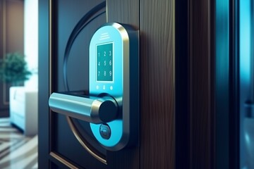 smart lock in luxury hotel Generative AI