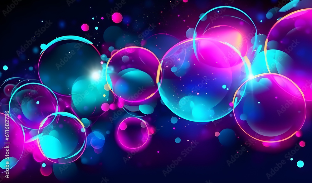 Modern abstract bubbles background wallpaper. AI generated Stock ...