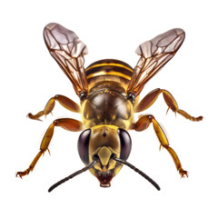 bee isolated on transparent background cutout