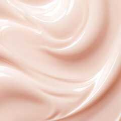 Skincare, cosmetics and beauty product, blush pink glossy cream lotion texture as abstract background, generative ai