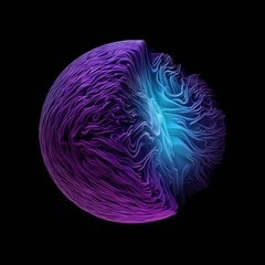 Wall Mural - background with circles. generative ai