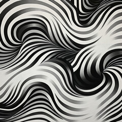 black and white wave texture stripes greyscale pattern linework symmetrical wallpaper art hd large resolution