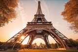 Fototapeta Paryż - the architectural beauty of iconic landmarks from around the world during golden hour