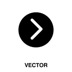 Poster - next vector glyph flat icon illustration on white background..eps