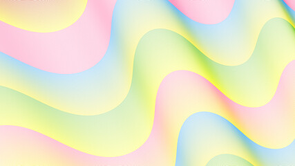 Abstract colorful warped diagonal stripes on background.