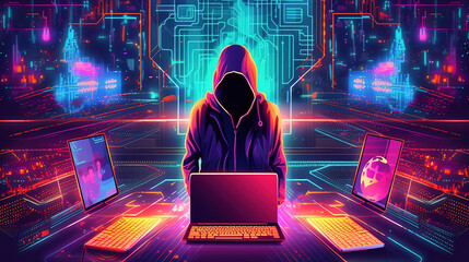 Fototapete - personal data security and banking and finance. Generative Ai