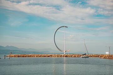 Wall Mural - view of the sea and the city