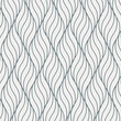 Vector pattern with geometric waves. Endless stylish texture. Ripple monochrome background repeating linear in different size on each object. Pattern is on swatches panel