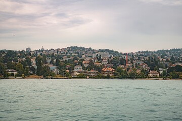 Wall Mural - view of the city from the sea