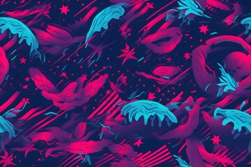 Wall Mural - Red and colors abstract texture background, ai generated