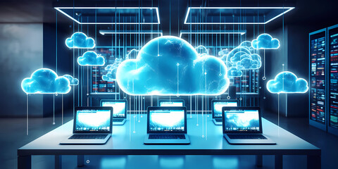 cloud technology Cloud computing Devices connected to. Generative AI