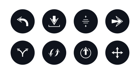 Poster - symbol for mobile filled icons set. filled icons such as backward, download, center align, right, divide, spin, enter up, drag vector.