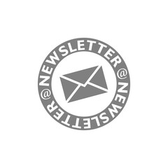 Poster - Newsletter icon isolated on transparent background