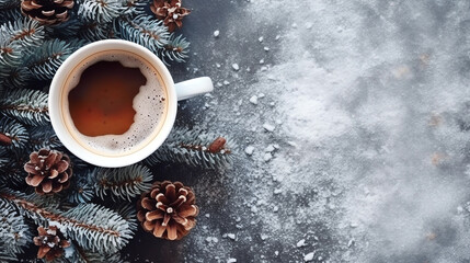 coffee on stone table
