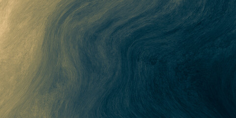 Abstract paint background by deep blue and gold color with liquid fluid texture in luxury concept.