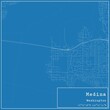 © Rezona - Blueprint US city map of Medina, Washington.