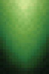 Wall Mural - abstract background with vertical pixel square shapes. dark green mosaic pattern gradating to light 