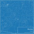 Blueprint US city map of Moran, Texas.