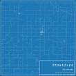 Blueprint US city map of Stratford, Oklahoma.