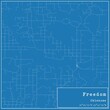 Blueprint US city map of Freedom, Oklahoma.