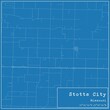 Blueprint US city map of Stotts City, Missouri.