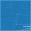 Blueprint US city map of Laclede, Missouri.