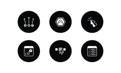 Poster - user interface collection. filled icons set. user interface collection. filled icons pack included a