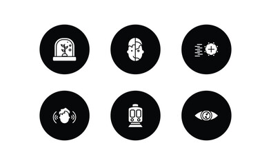 Poster - artificial intellegence filled icons set. artificial intellegence filled icons pack included artificial atmosphere, humanoid, match moving, immersive, train, smart lens vector.