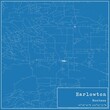 Blueprint US city map of Harlowton, Montana.