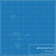 © Rezona - Blueprint US city map of Abbotsford, Wisconsin.