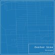 Blueprint US city map of Center Line, Michigan.