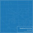 © Rezona - Blueprint US city map of Lambertville, Michigan.