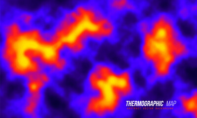 heat map. abstract infrared thermographic background. vector illustration.