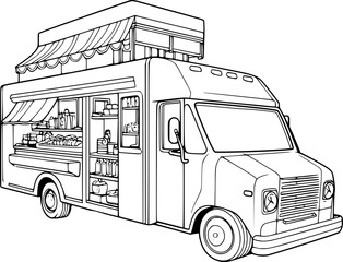 Wall Mural - food truck