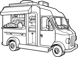 Wall Mural - food truck