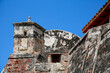 Part of Castle San Felipe de Barajas on a sunny day, Cartagena, Colombia