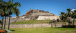 Panorama of Castle San Felipe de Barajas on a sunny day, Cartagena, Colombia