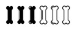 © Міша Герба - Set of bone vector icons. Dog bone. Puppy nutrition. Vector 10 Eps.