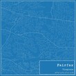 © Rezona - Blueprint US city map of Fairfax, Virginia.