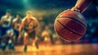 Professional basketball player in action, Generative AI