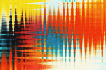 Wall Mural - Glitch. Abstract shapes. Chaos. Pixel. Cyberpunk. Computer screen error. Digital design. Pixel noise. Virtual. TV signal fail. Futuristic. Glitch background. Colorful glitch lines abstract background	