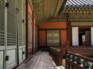 The interior Gyeongbokgung Palace in seoul