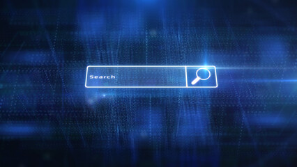 Aufkleber - AI technology power search engine button optimization. Digital data command prompt for article automatic generator illustration concept.