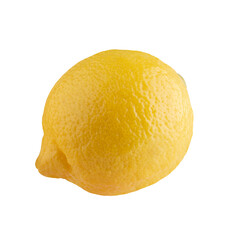 Wall Mural - yellow lemon isolated on transparent background