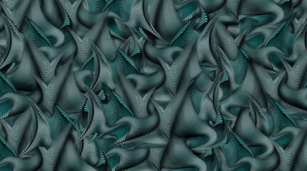 3d background beautiful texture in green lines shapes graphic design